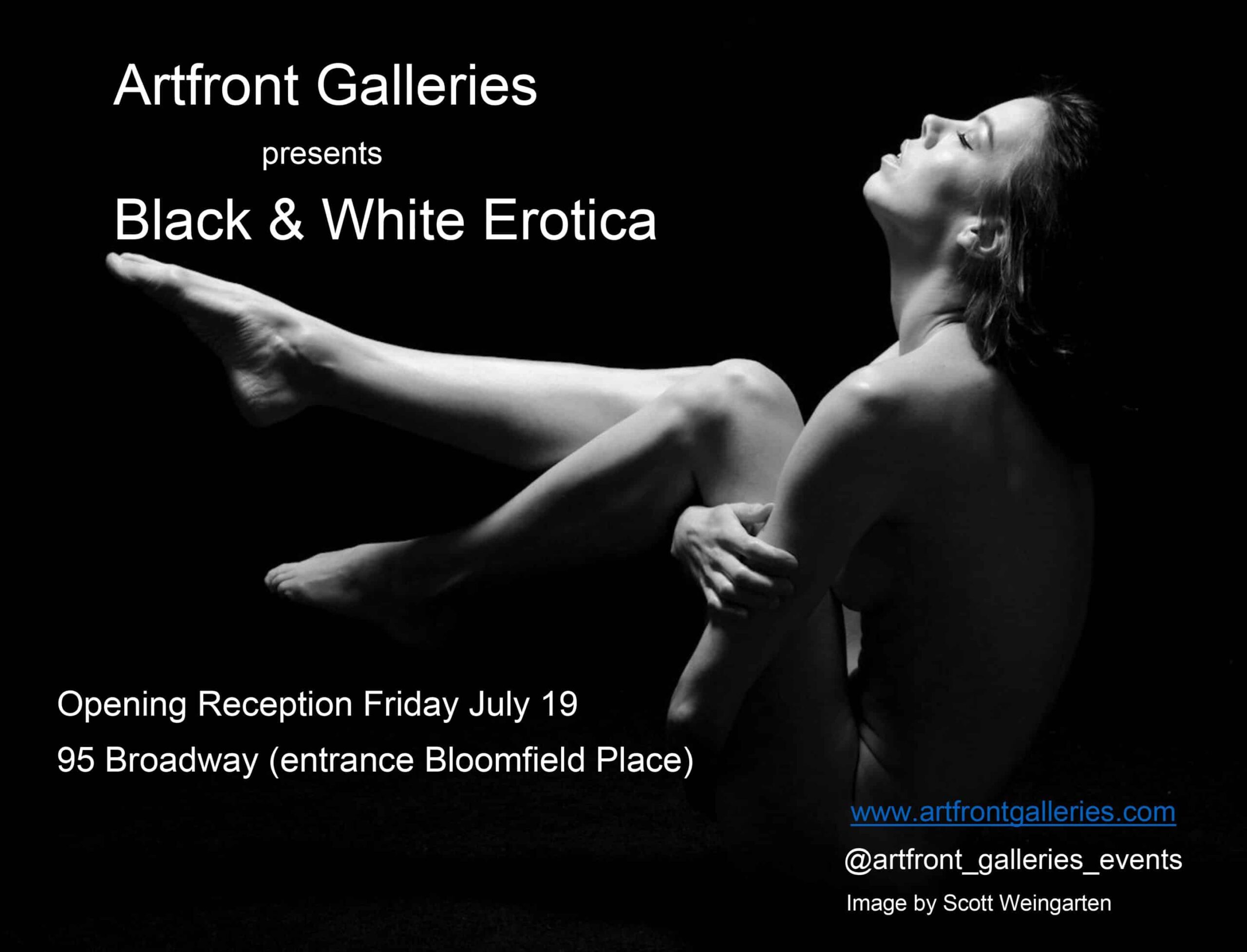 black & white erotica Opening reception